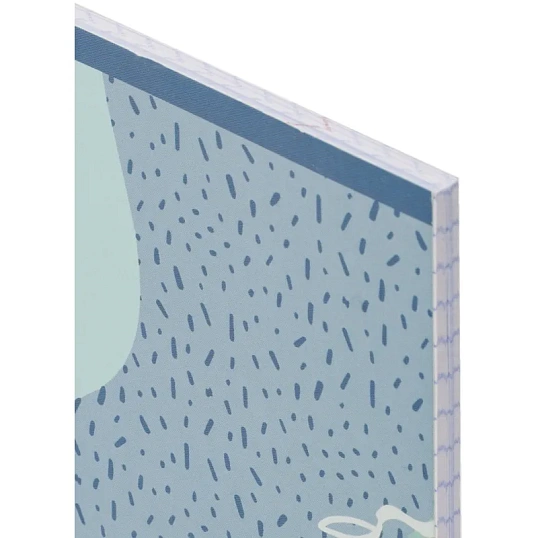 Тетрадь общая А5 48л №1School Леопард,клетка,скрепка,ВД-лак