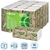 Полотенца бумажные д/дисп. FOCUS Eco Vсл 1сл бел 250л 15пач/уп 5083741 п/э
