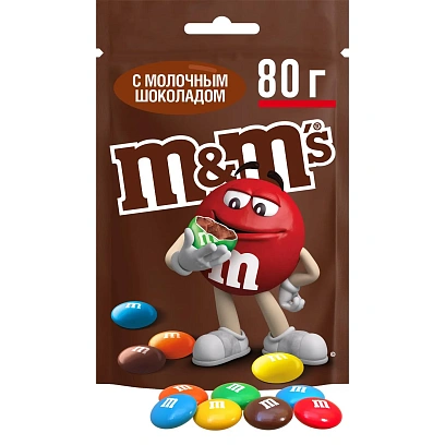 Драже M&M`s  шоколадные,  80г