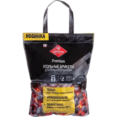 Брикет угольный 3 кг в сумке Forester, BC-934