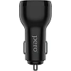 Зарядное устройство автомобильное PERO AC05 USB-A QC3.0/USB-C PD/38W/черное