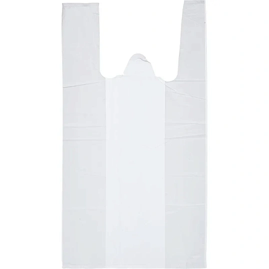 Пакет-майка ПНД 25+12х45 см, 12 мкм, 200 шт/уп, белый