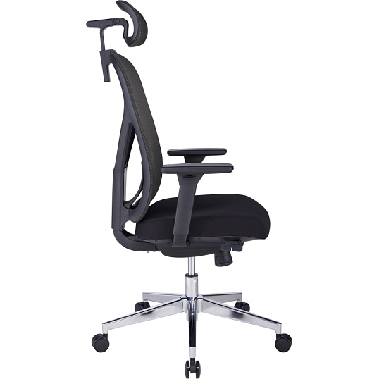 Кресло BN_Zm_EChair-500 MC сетка/ткань, черный хром
