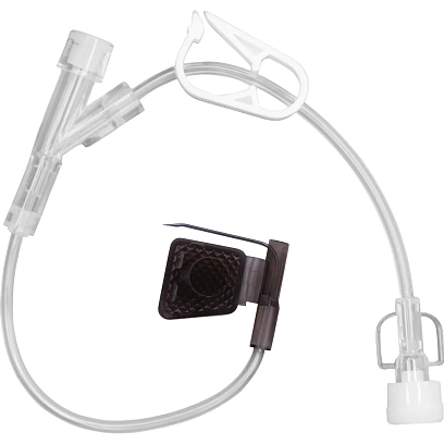 Игла Губера с крыл. и удл.,Y-коннект., HY 2220 22G (0,7х20 мм) KDL 10шт/уп