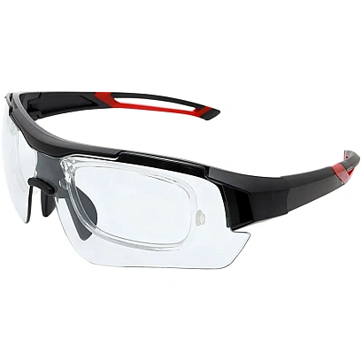 Очки защитные открытые с комб. дужк оправа д/стек с диопт ДУЭТ ОЧК801