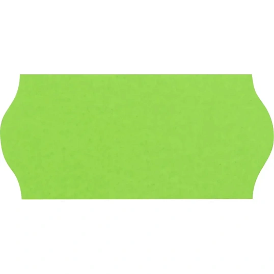 Этикет-лента 26х12 зел волна 1000шт/рул 10рул/уп