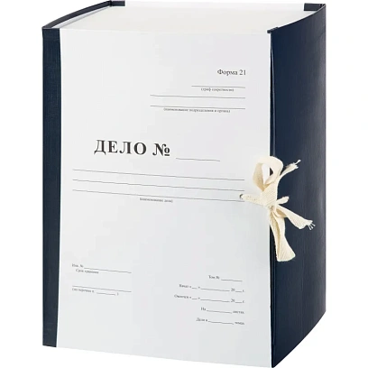 Короб архивный Attache Дело Форма 21,150мм карт/ бумв.син. кореш,.разборный