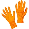 Перчатки одноразовые нитрил Steel Grip цв.оранжевый (50 пар/уп)р.М,ПС