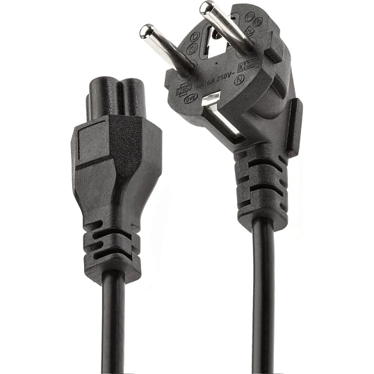 Кабель (питания)ноут 3-pin(угл. Евровилка) 3Gx0.5mm2 1.8м iOpen ACE022-1.8M