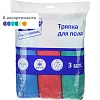 Тряпка для пола Luscan Professional из микрофибры 300г/м2 80х70см 3шт/уп