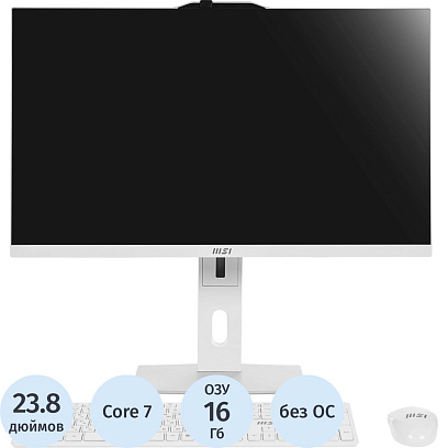 Моноблок MSI Modern (9S6-AE0722-1465)23,8/FHD/i7-150U/16Gb/512SSD/NoOS/KBM
