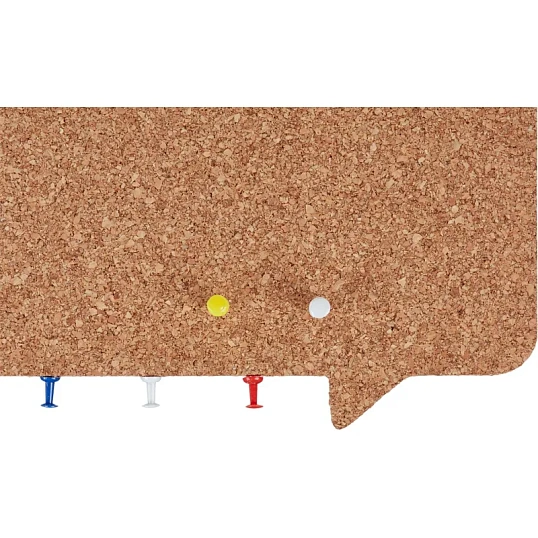 Доска пробковая магнитная фигурная Чат