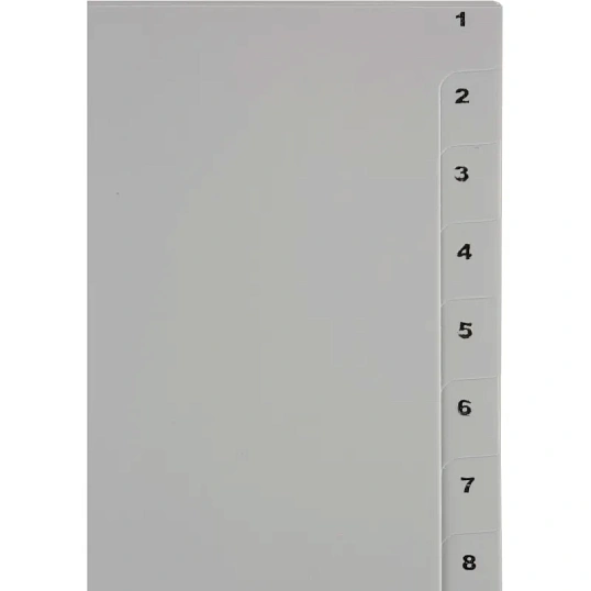 Разделитель листов 20л. цифровые пластик.Комус