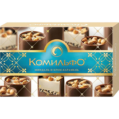 Конфеты Комильфо Миндаль и крем-карамель, 116г