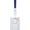 Бейдж Promega office вертикальный с рулеткой, 74х105T-678V