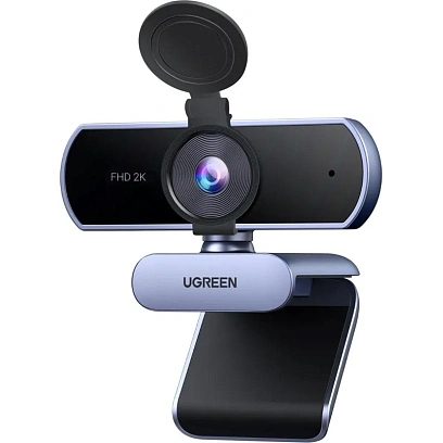 Веб-камера Ugreen CM717 (25442) 2K Full HD 1080P Webcam. серый