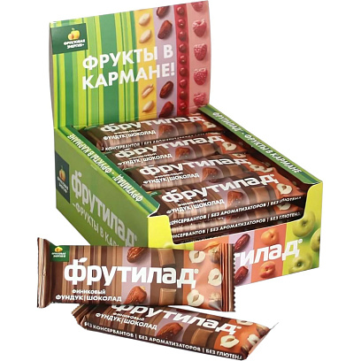 Батончик Фрутилад Финиковый с фундуком и шоколадом, 42гx20шт/уп