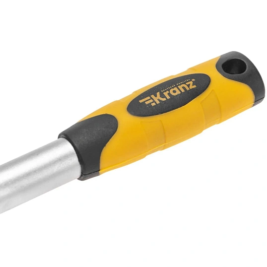 Ключ телеск. трещ. 1/4, 162-210мм, CrV, двухкомп рукоятка KRANZ KR-12-8413