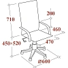 Кресло BN_Sp_EChair-590 TC ткань черный/серый, хром