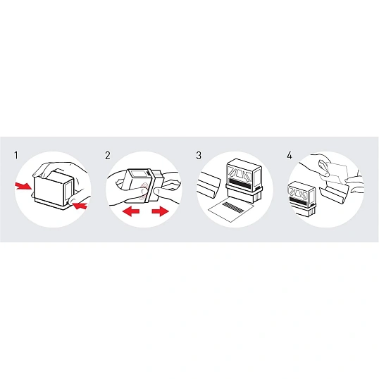 Оснастка для штампов персон. Pr. C40 23х59мм белая Colop