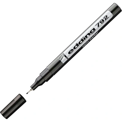 Маркер лаковый EDDING E-792/1 черный 0,8мм, пласт. корп