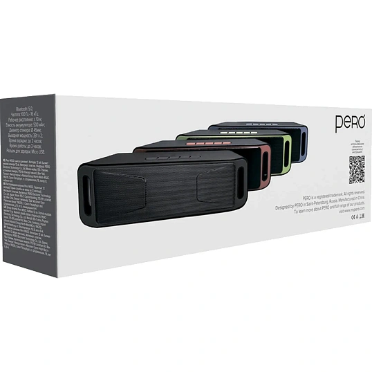 Портативная акустика Pero WS02 красная