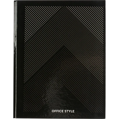 Бизнес-тетрадь А5 120л Attache,на кольцах,тв.обл,мат.лам,клет,Optima черн