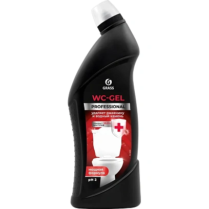 Профхим сантех кисл гель д/очистки минерал.отлож Grass/WC-Gel PROF, 0,75л