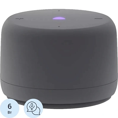 Умная колонка Яндекс Станция Лайт 2 с Алисой, серый (YNDX-00028GRY)