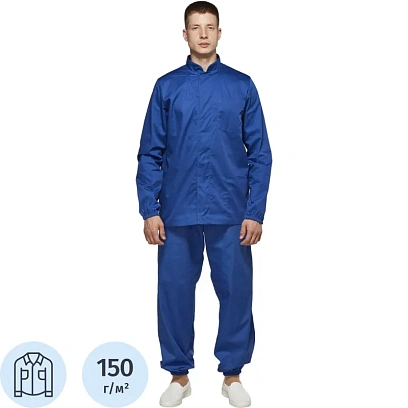 Куртка для пищевого производства вас. муж. сат у17-КУ (р.60-62) р.170-176