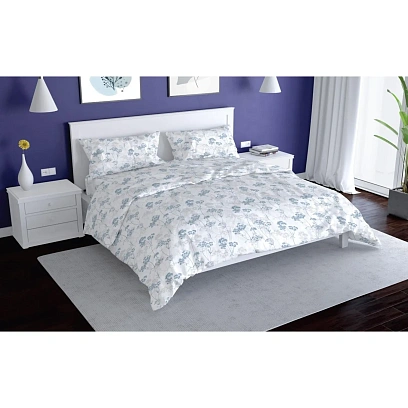 Постельное белье 2сп,Ise набивн.поплин 105г/м2 (нав.70х70-2шт),40254