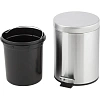Ведро мусорное с педалью 5 л, матовое, нержавеющая сталь