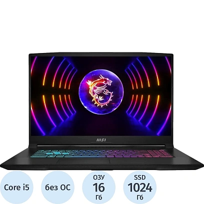 Ноутбук MSI B13UCR-1612XRU(9S7-17L541-1612)i5-13420H/16Gb/1Tb/RTX/17.3/NoOS