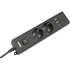 Удлинитель Power Cube, 2р/1.9 м выкл.,3USB, 3.5кВт,16А,3x1,0 черн(PC-5B-2M)
