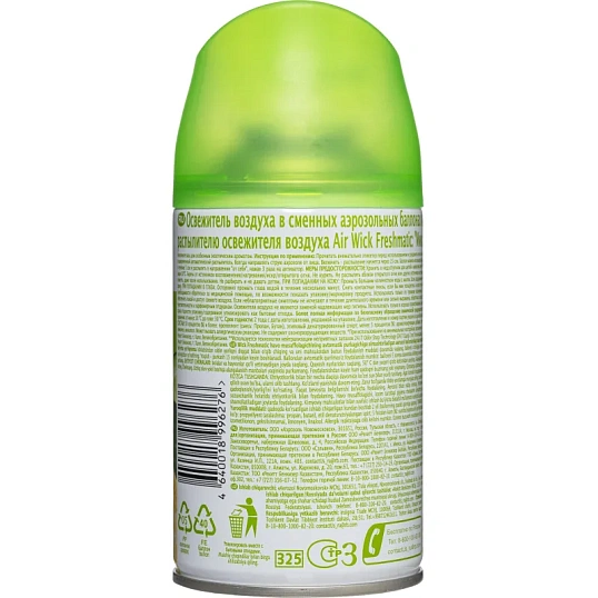 Баллон сменный для автоосвежителя Air Wick Микс дыня огурец, 250мл