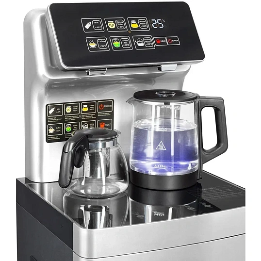 Кулер Ecotronic TB15-LER silver с чайным столиком Тиабар