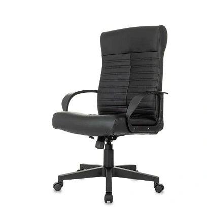 Кресло БР Комус Мебель Echair 659, экокожа, черн, пластик