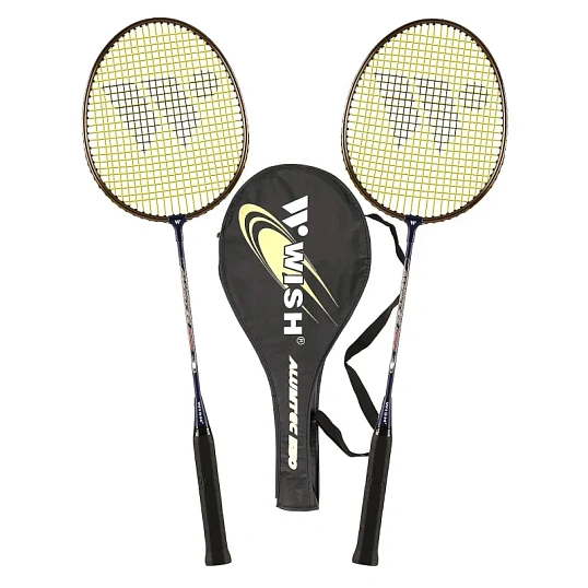 Набор бадминтонный WISH Alumtec  550 (2 ракетки), синий 1/25,УТ-00010005