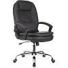 Кресло VB_EChair 668 TPU/SL черный экокожа крестов.металл хром