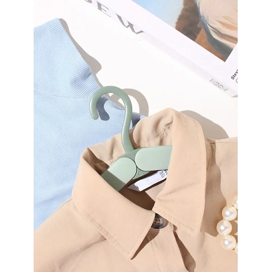 Вешалка-плечики HD_Attache HD604(C/B) складная.пластик зеленый р.44-46