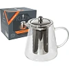 Чайник заварочный AROMA, объем 1 л, из боросиликатного стекла,105039