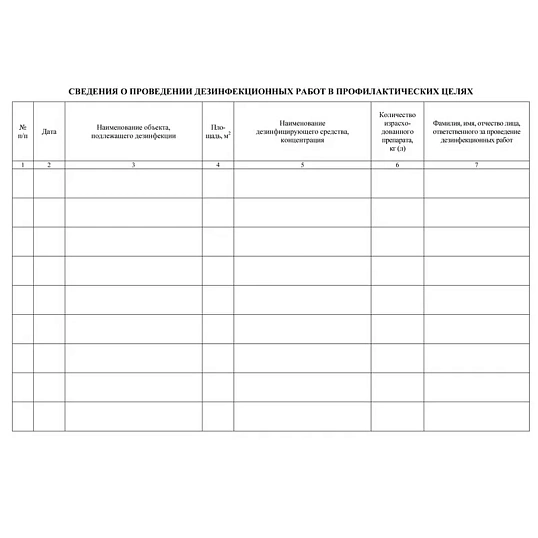 Журнал учёта получения и расх.дезинф.ср-в и провед.дезинф.работ,КЖ-595/1