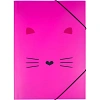 Папка на резинках А4 №1School Kitty розовая