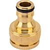 Адаптер для шланга латунный, 1/2-3/4 внутренняя резьба Palisad 65820