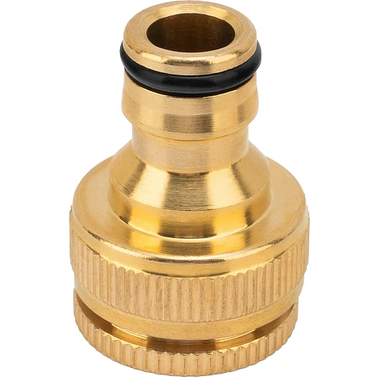 Адаптер для шланга латунный, 1/2-3/4 внутренняя резьба Palisad 65820