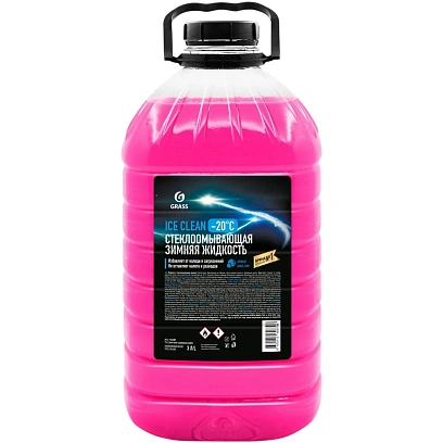Жидкость стеклоомывающая зимняя Ice Clean - 20 С Grass 3л ПЭТ