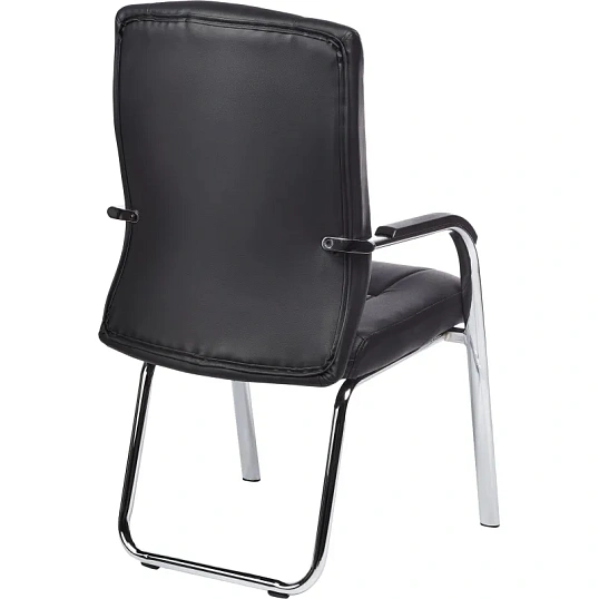 Конференц-кресло BN_TQ_Echair-807 VPU кожзам черный, хром