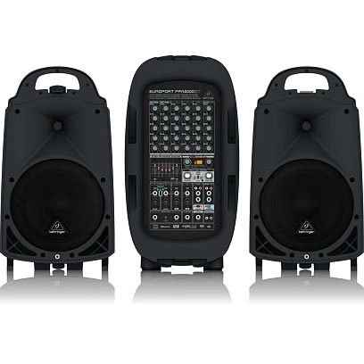 Звуковой комплект Behringer PPA2000BT, портативная, 2х500Вт, Bluetooth