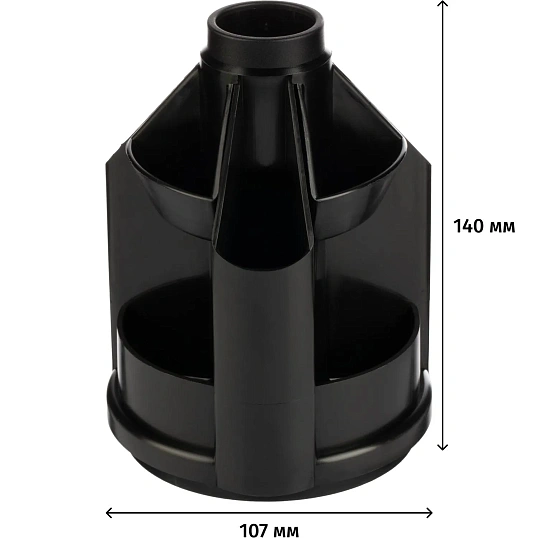 Подставка-органайзер д/канц.мелочей Attache вращ minidesk 10отд чер ОР70АЕ