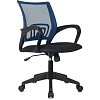 Кресло БР Комус Мебель EChair-396 сетка/ткань,синий/черный,пластик